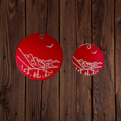 Rocky Mountain Dog Personalized Aluminum Dog 寵物名牌 1" 主產品圖