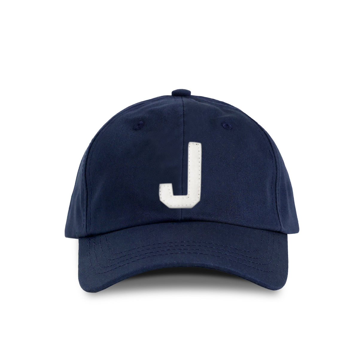 Province of Canada J 字母海軍藍棉質棒球帽｜產品主圖