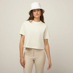 Tilley Rib Neckline Cropped T 恤 主產品圖