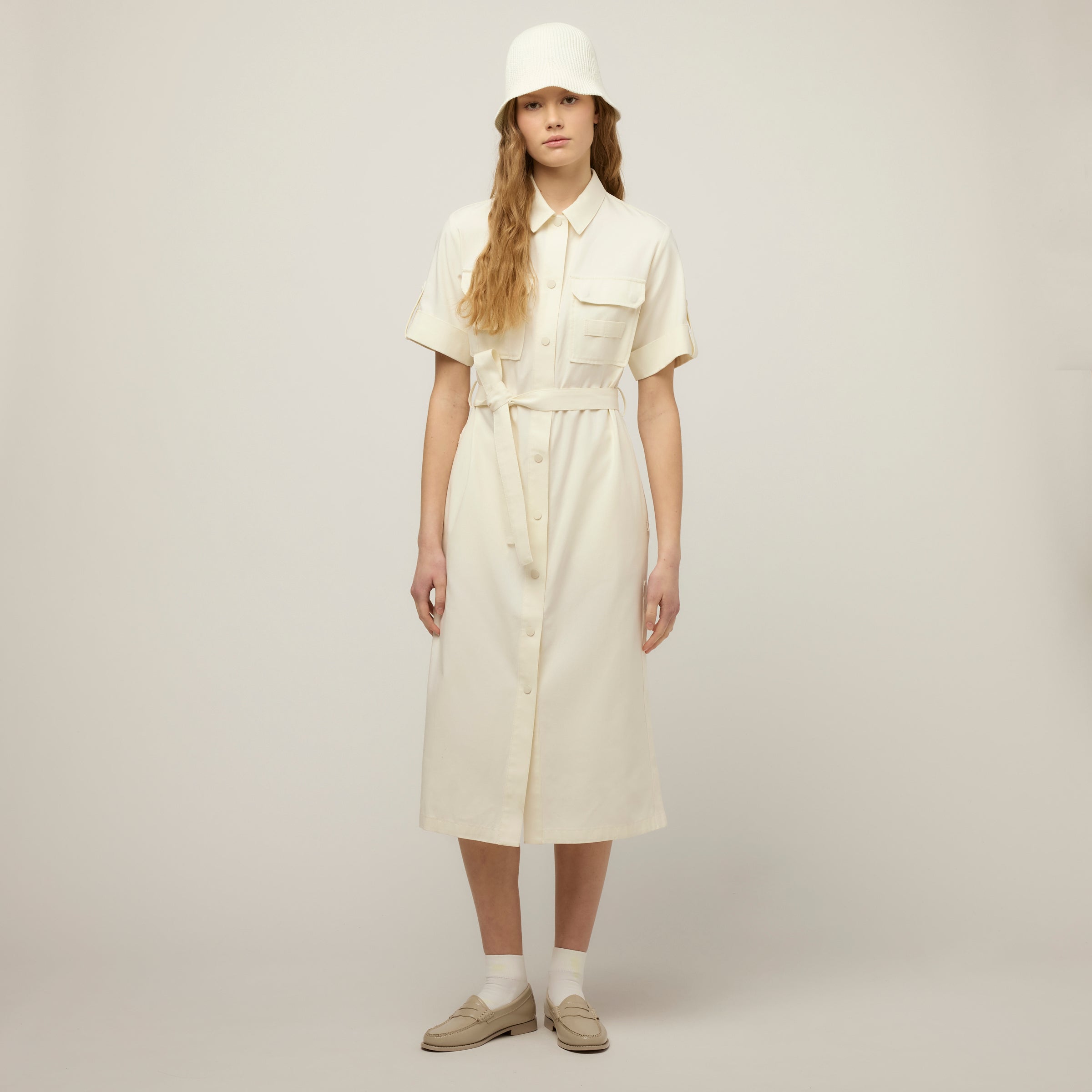 Tilley Tencel 棉質 Safari Midi 連身裙 主產品圖