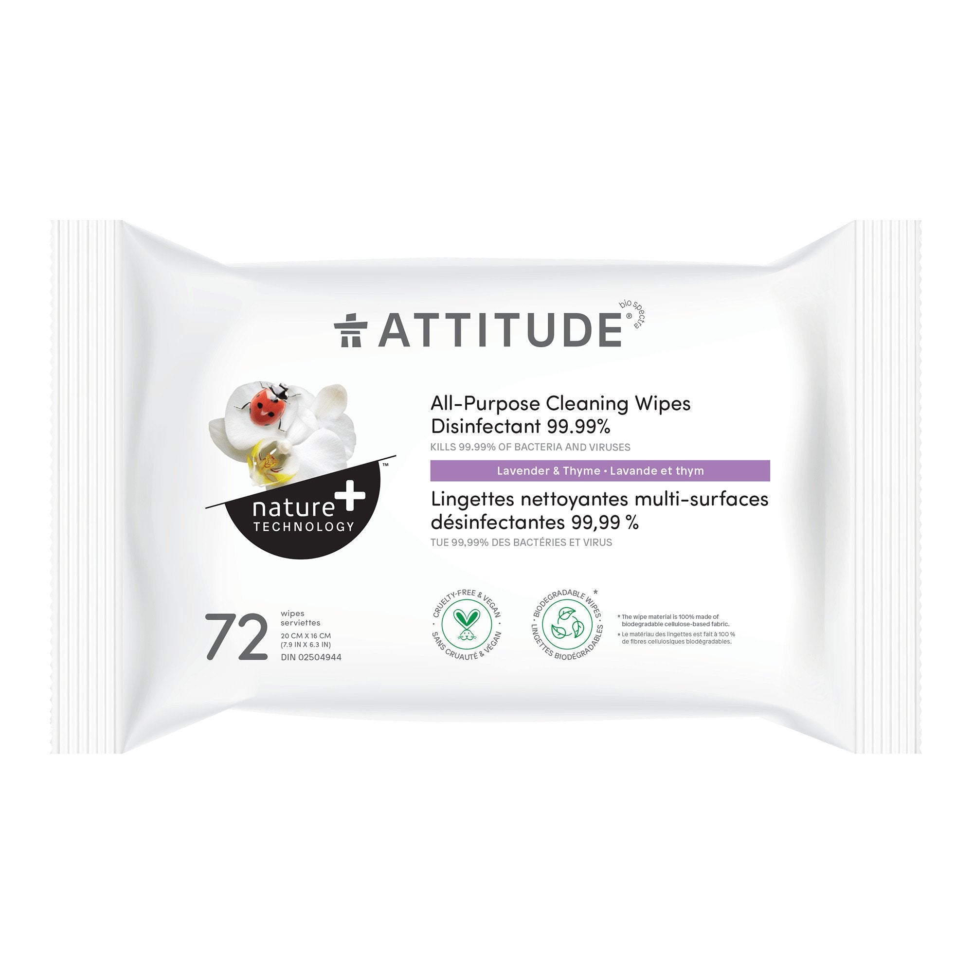 ATTITUDE All Purpose 清潔濕巾｜Disinfectant 主產品圖
