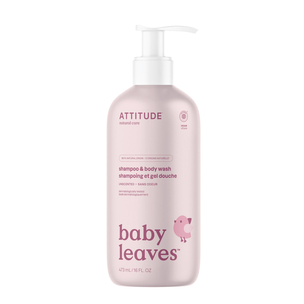 ATTITUDE 嬰兒二合一洗頭沐浴露 主產品圖