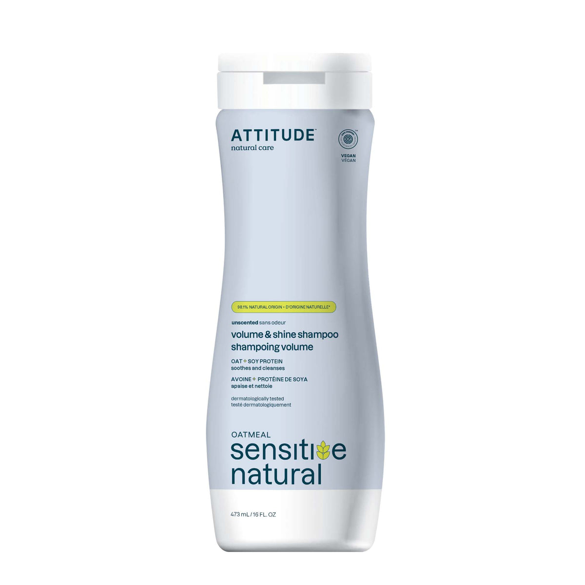 ATTITUDE Volumizing & Shine 洗頭水｜敏感肌 主產品圖