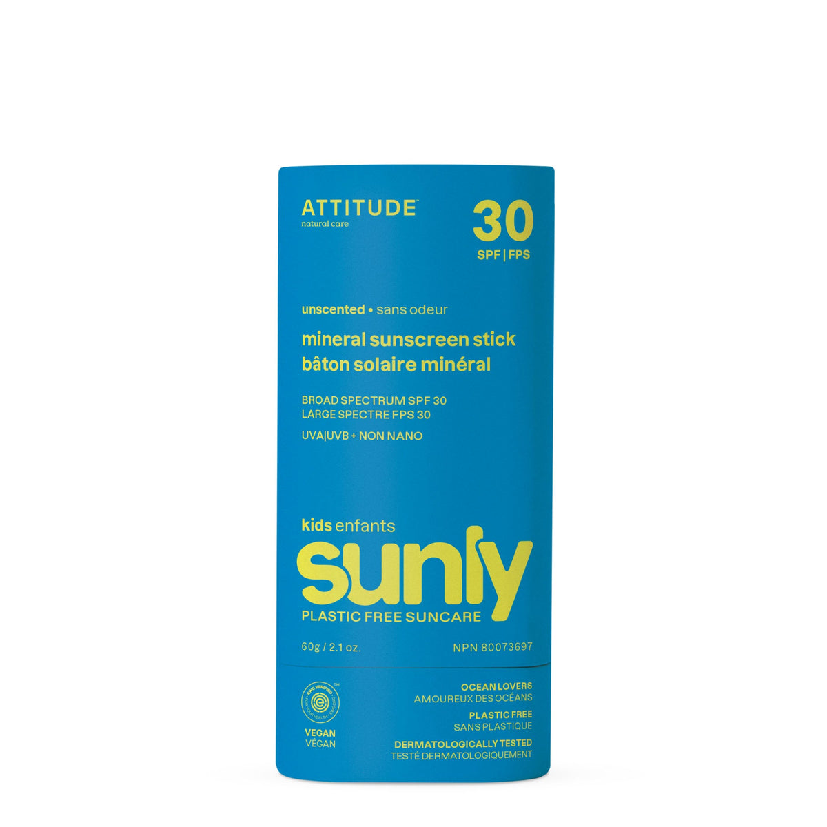 ATTITUDE 兒童防曬 Stick｜SPF 30 主產品圖