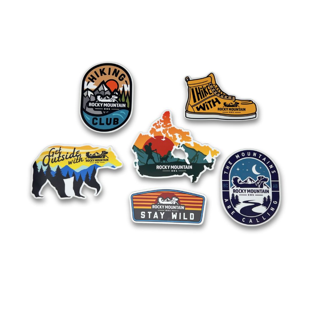 Rocky Mountain Dog RMD 6 Pack 貼紙s 主產品圖