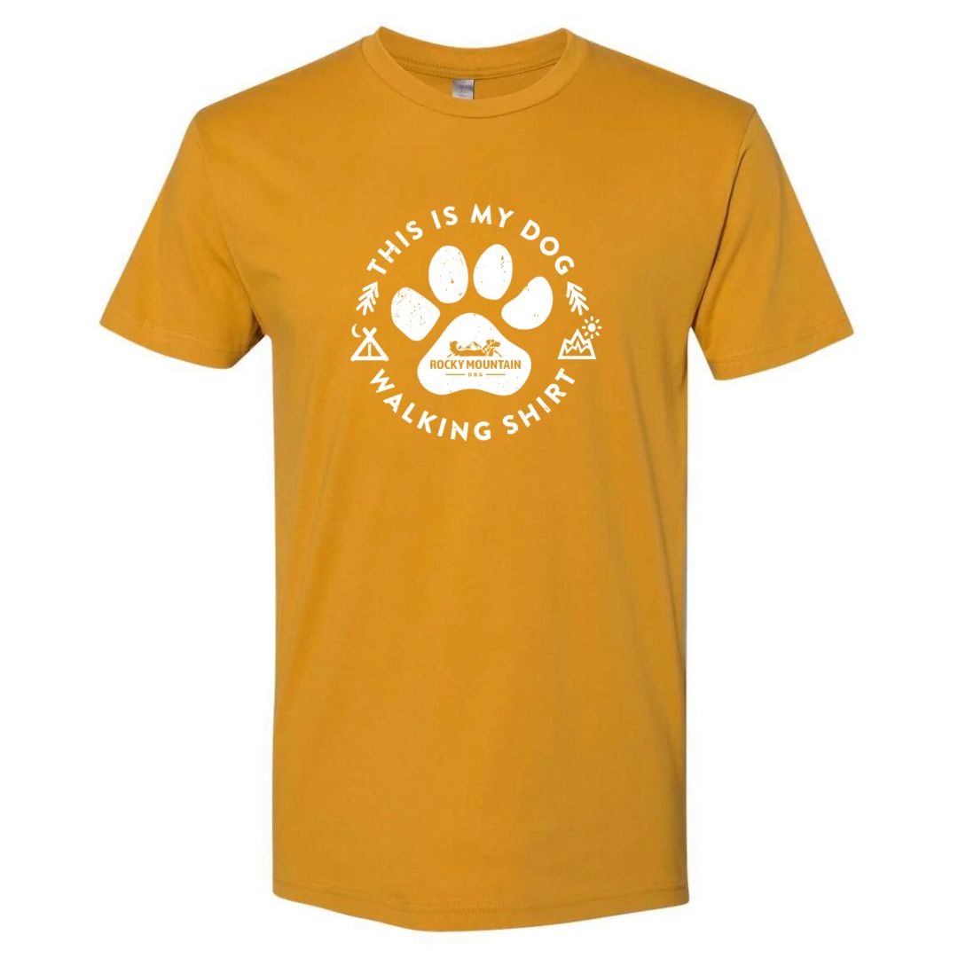 Rocky Mountain Dog Gold Men's Dog Walking T｜Shirt 狗狗用品 主產品圖