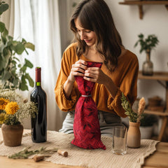 Öko Créations 可重用禮物袋x pour Bouteille de Vin 主產品圖