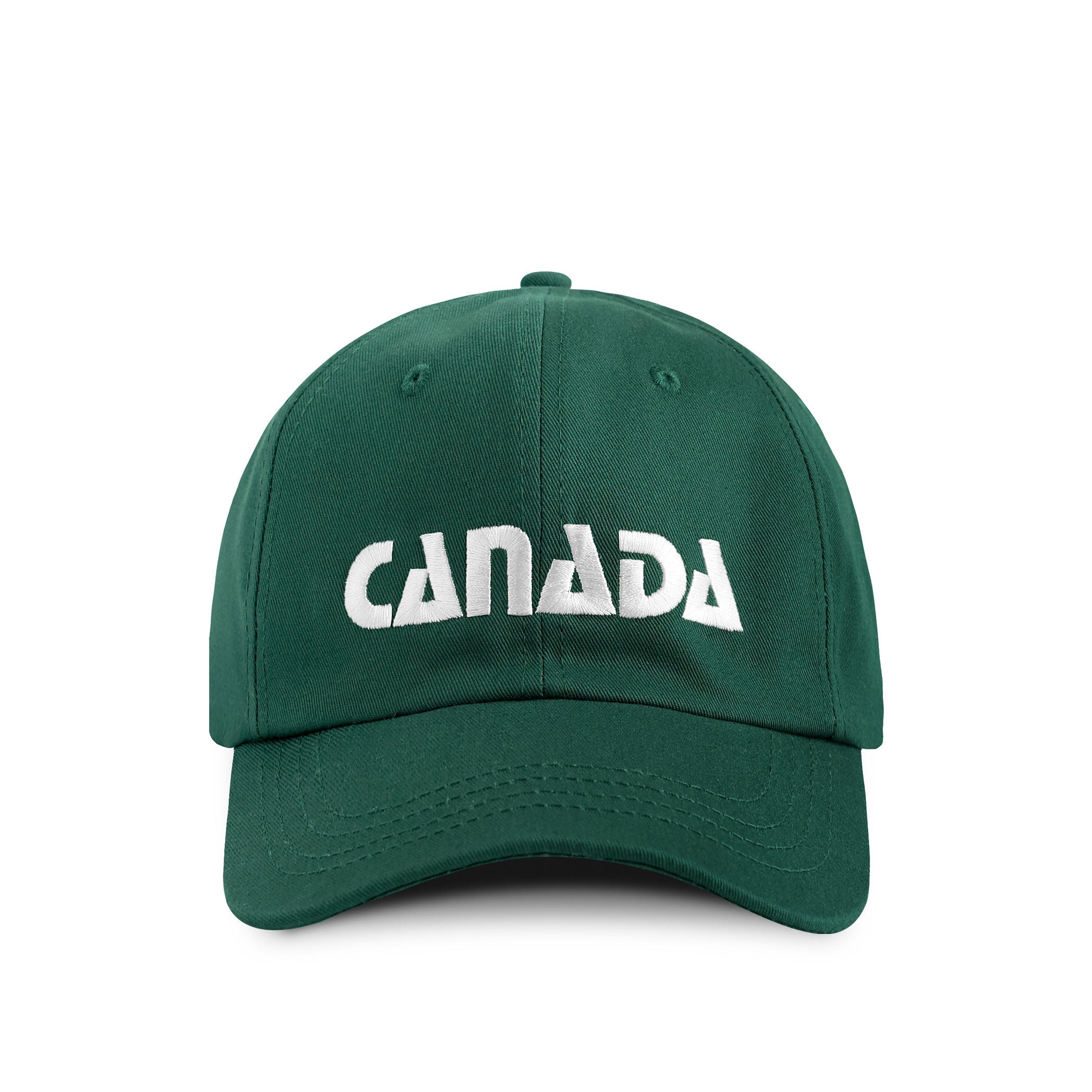 Province of Canada 加拿大字樣森林綠白色刺繡棉質棒球帽｜產品主圖