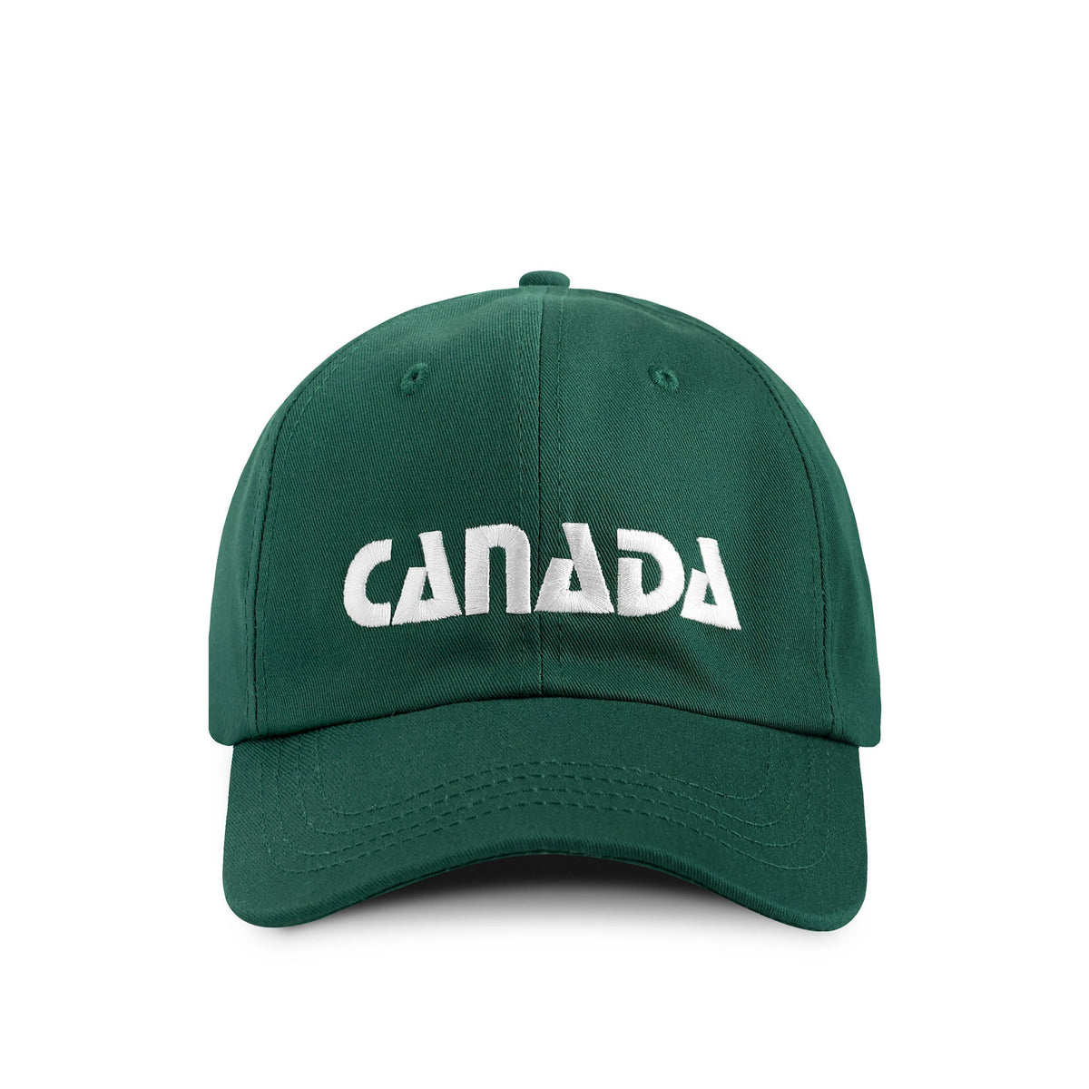 Province of Canada 加拿大字樣森林綠白色刺繡棉質棒球帽｜產品主圖