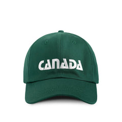Province of Canada 加拿大字樣森林綠白色刺繡棉質棒球帽｜產品主圖