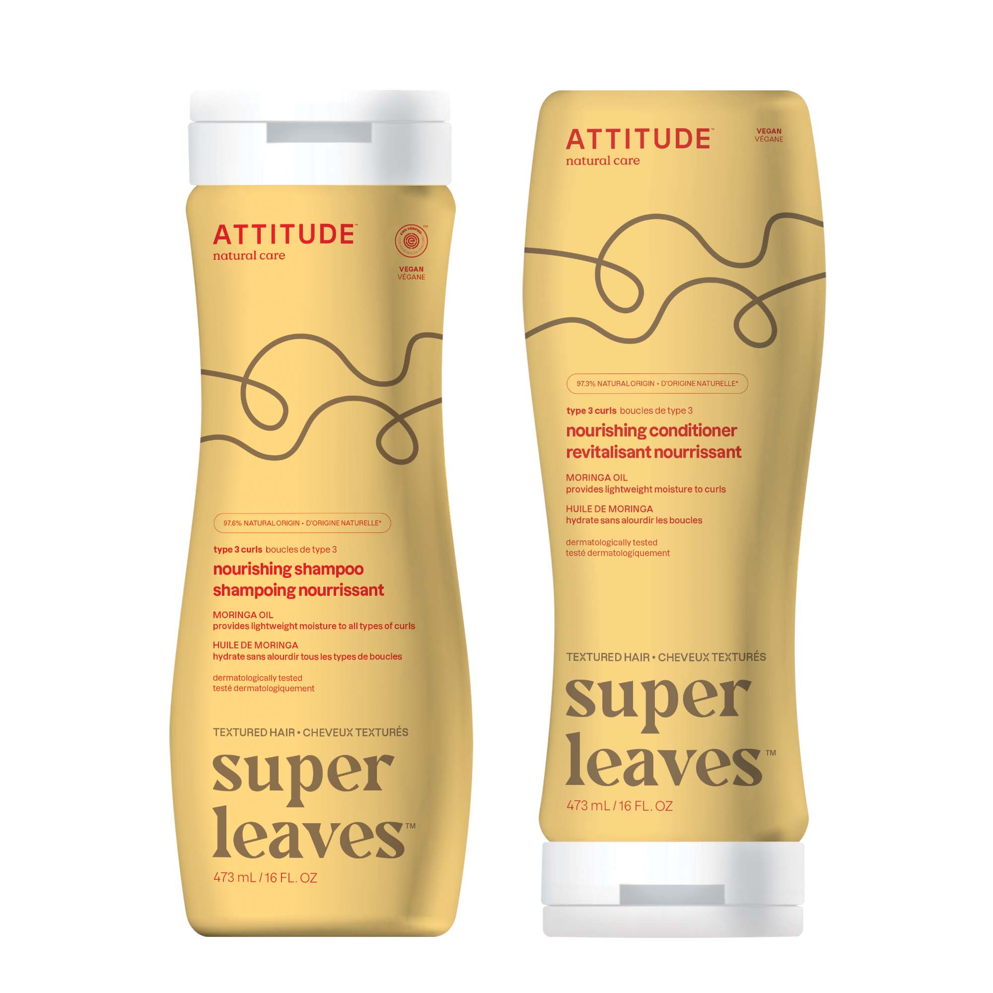ATTITUDE Nourishing Hair 雙件裝｜Curly Hair 主產品圖