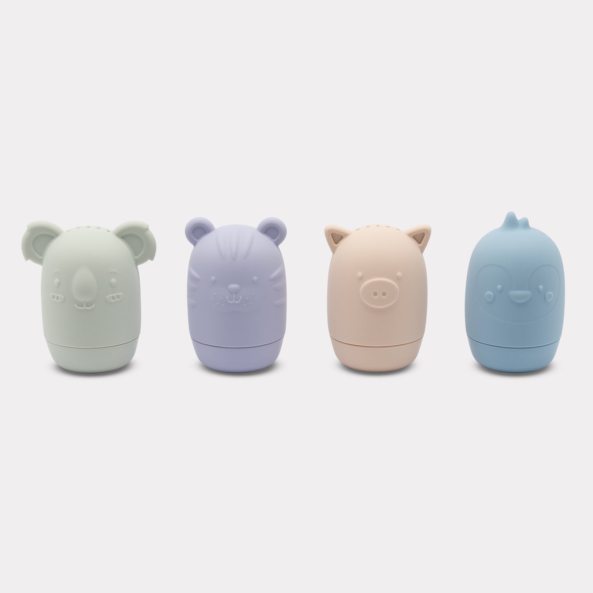 Baja Baby 可拆洗噴水動物沐浴玩具 4件裝｜主產品圖片
