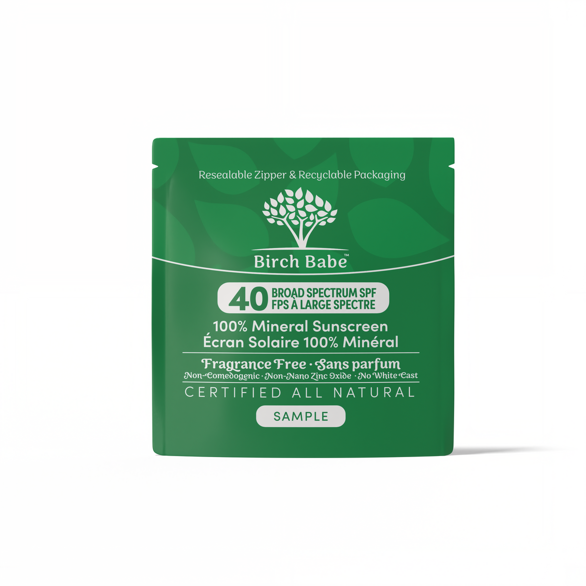 Birch Babe 100% 礦物 防曬霜s SPF 40｜試用裝 主產品圖