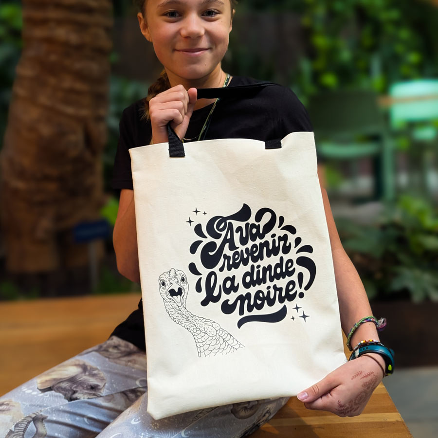 Öko Créations Sacs d’icitte | À Vas Revenir La Dinde Noire! 可重用生活用品 主產品圖