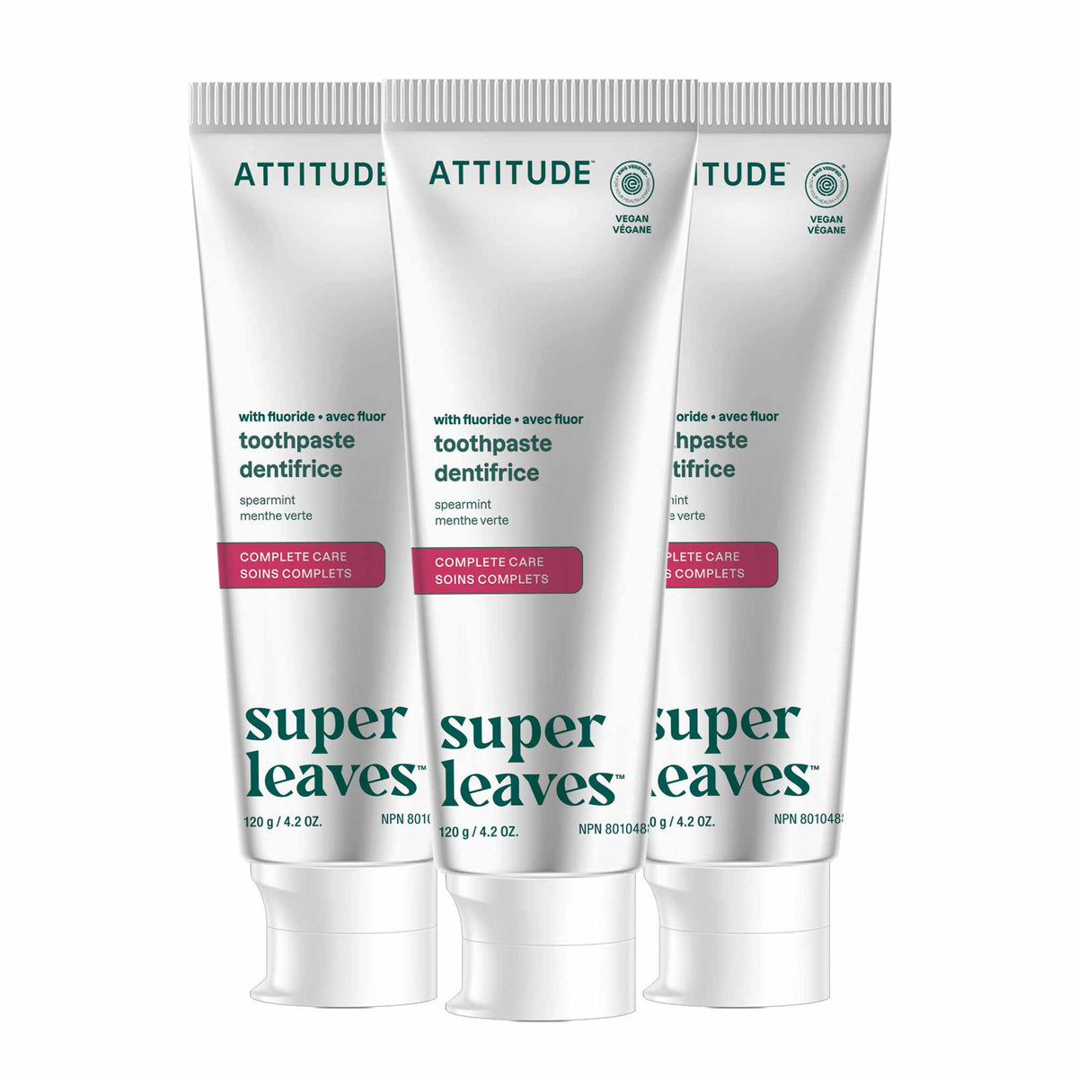 ATTITUDE Fluoride 牙膏 3｜Pack 主產品圖