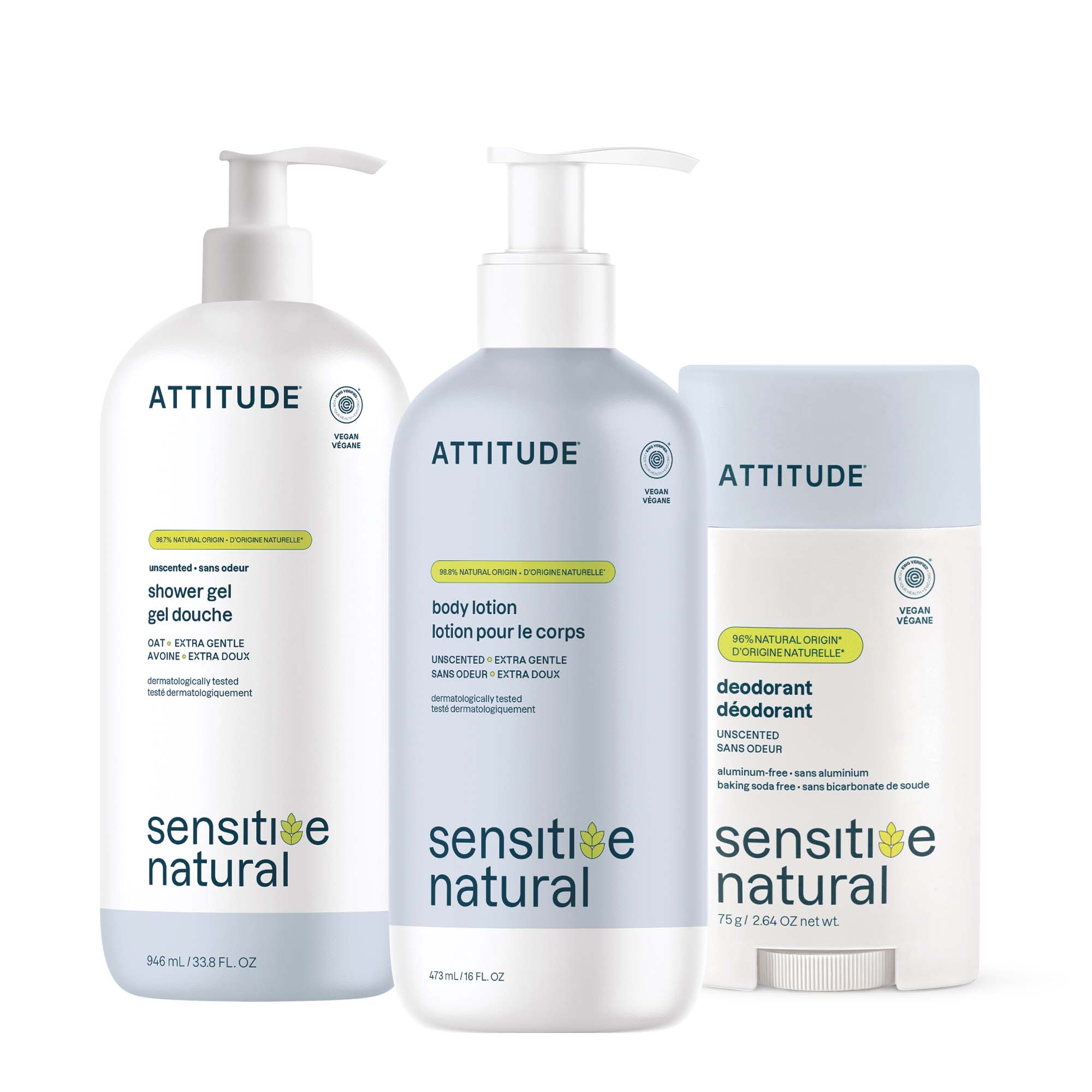 ATTITUDE Sensitive Essentials Trio｜身體護理 主產品圖