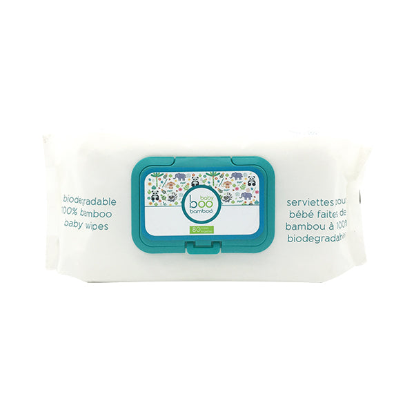 Hush Brands Baby Boo 竹纖維 Biodegradable 100% 竹纖維 嬰兒濕紙巾｜80ct 主產品圖
