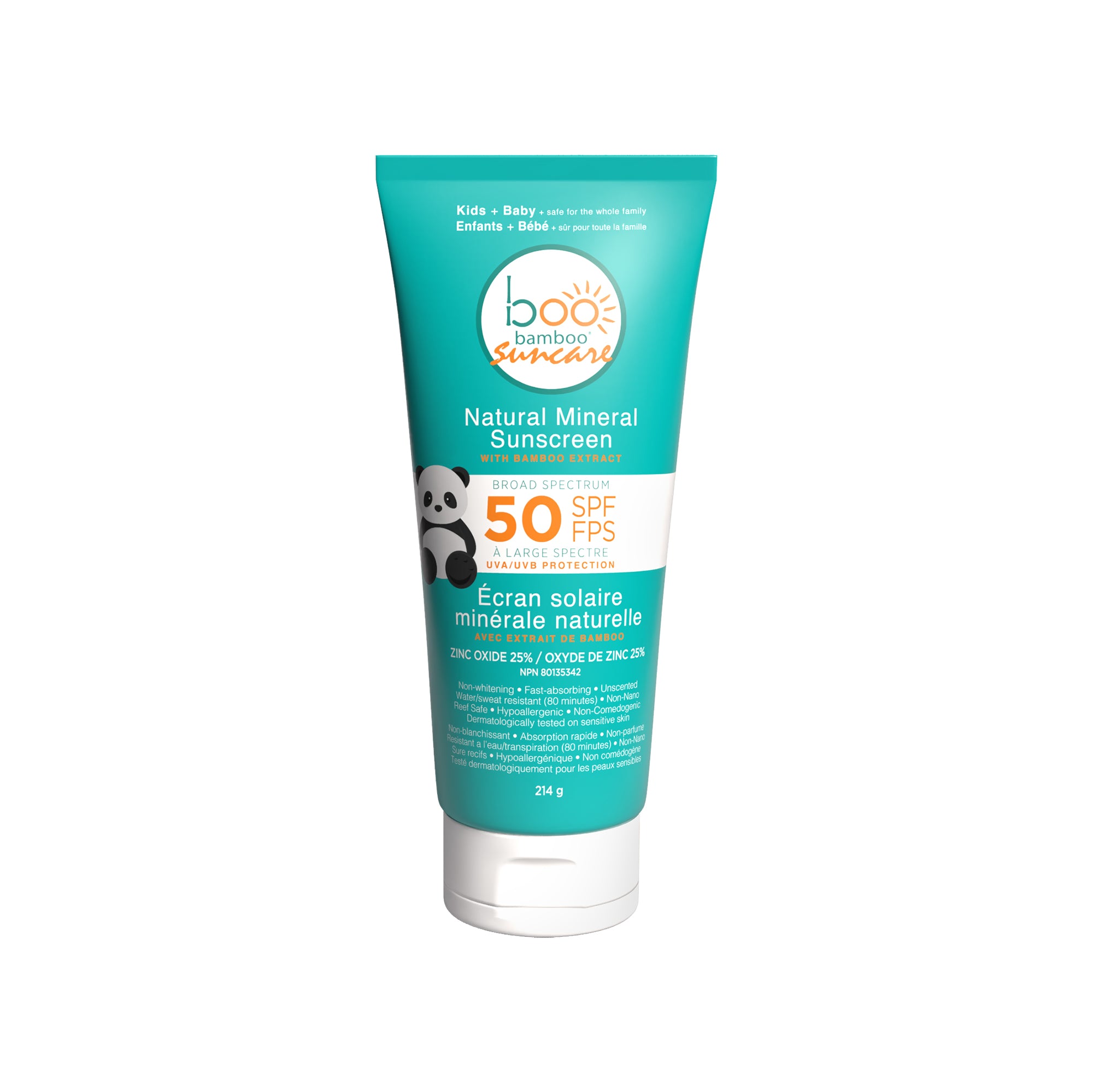 Hush Brands NEW｜BOO 竹纖維 SPF 50 天然 礦物 防曬霜 (214 G) 主產品圖