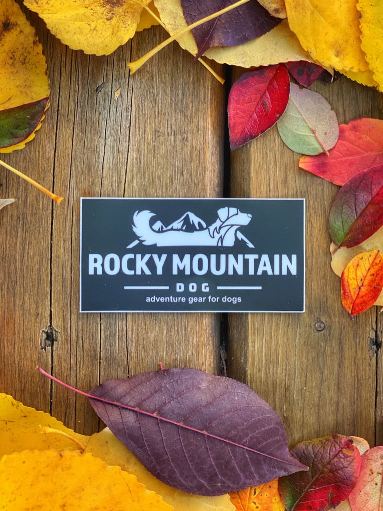 Rocky Mountain Dog RMD Rectangle Black 貼紙 產品細節圖 2
