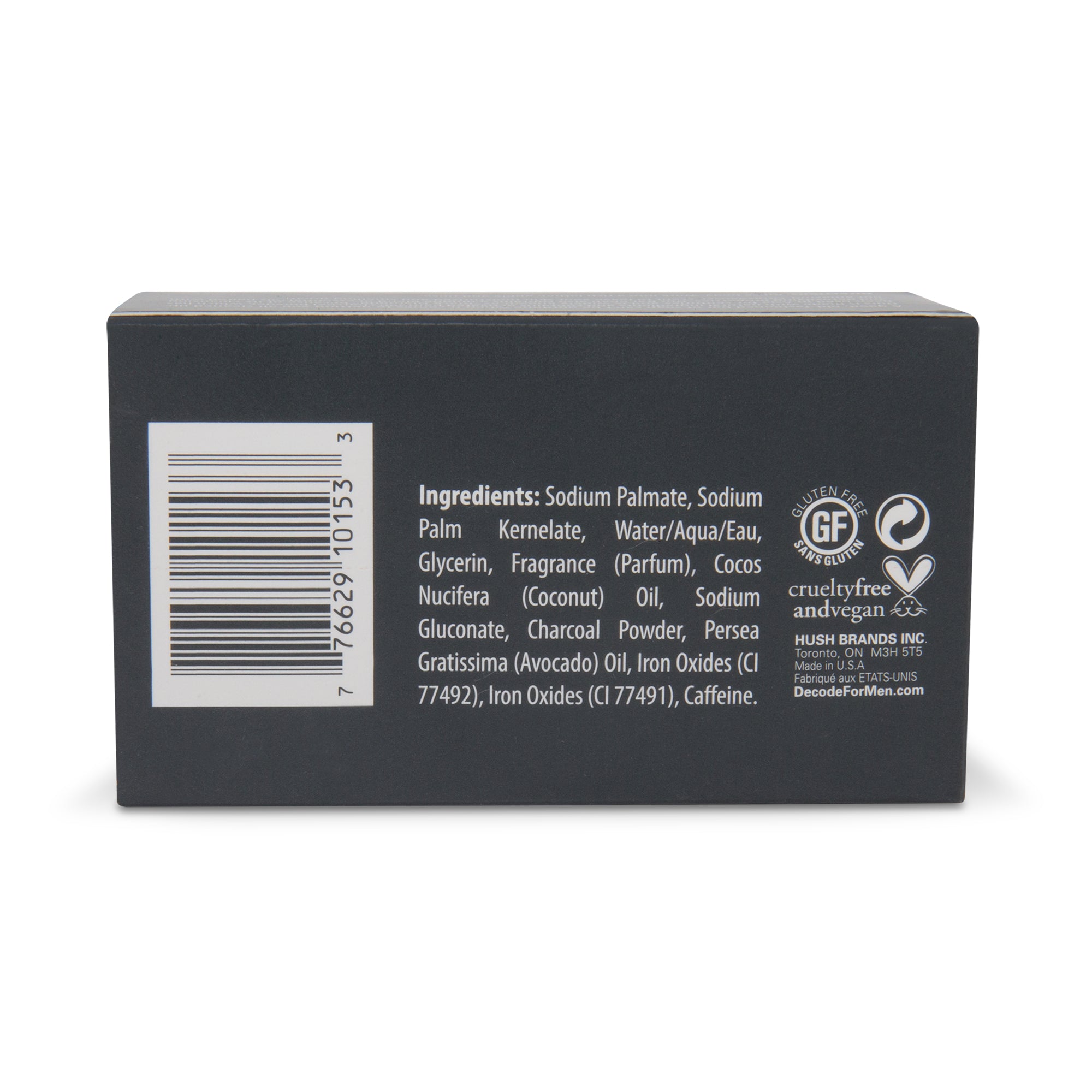 Hush Brands Decode Personal Care For Men 柑橘 Vetiver 竹纖維 Charcoal 潔膚皂｜148g 產品細節圖 2