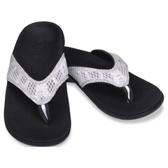 Spenco 女裝 Yumi Breeze - Black/Silver 舒適涼鞋 產品圖片 2