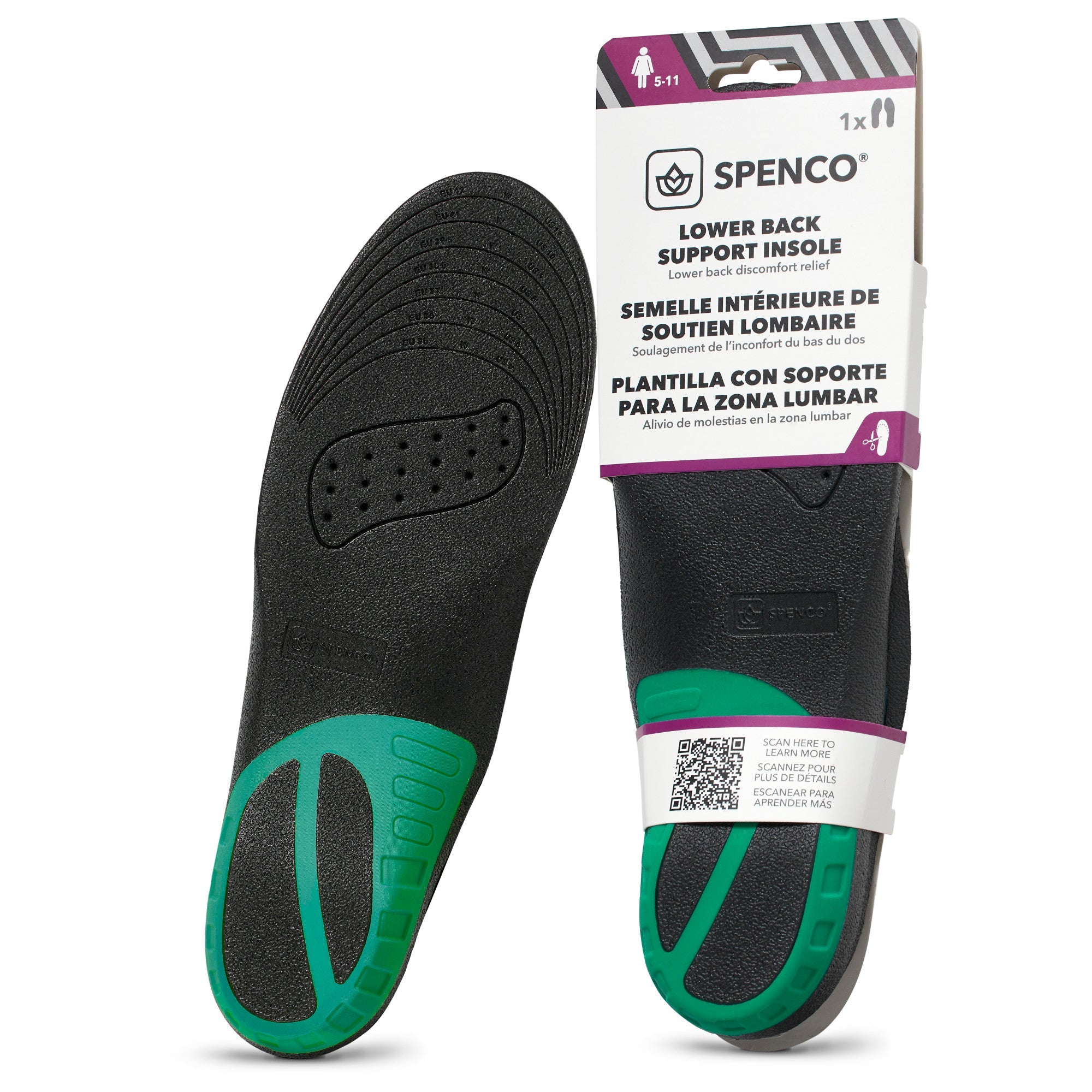 Spenco Lower Back Support Insole Trim-to-Fit 鞋墊 產品圖片 2