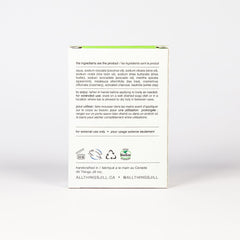 竹炭＋薄荷 手工皂 背面標籤及成分圖