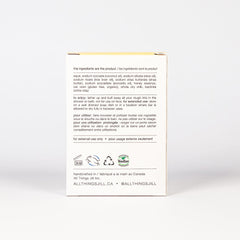 牛奶＋燕麥 磨砂手工皂 背面標籤及成分圖