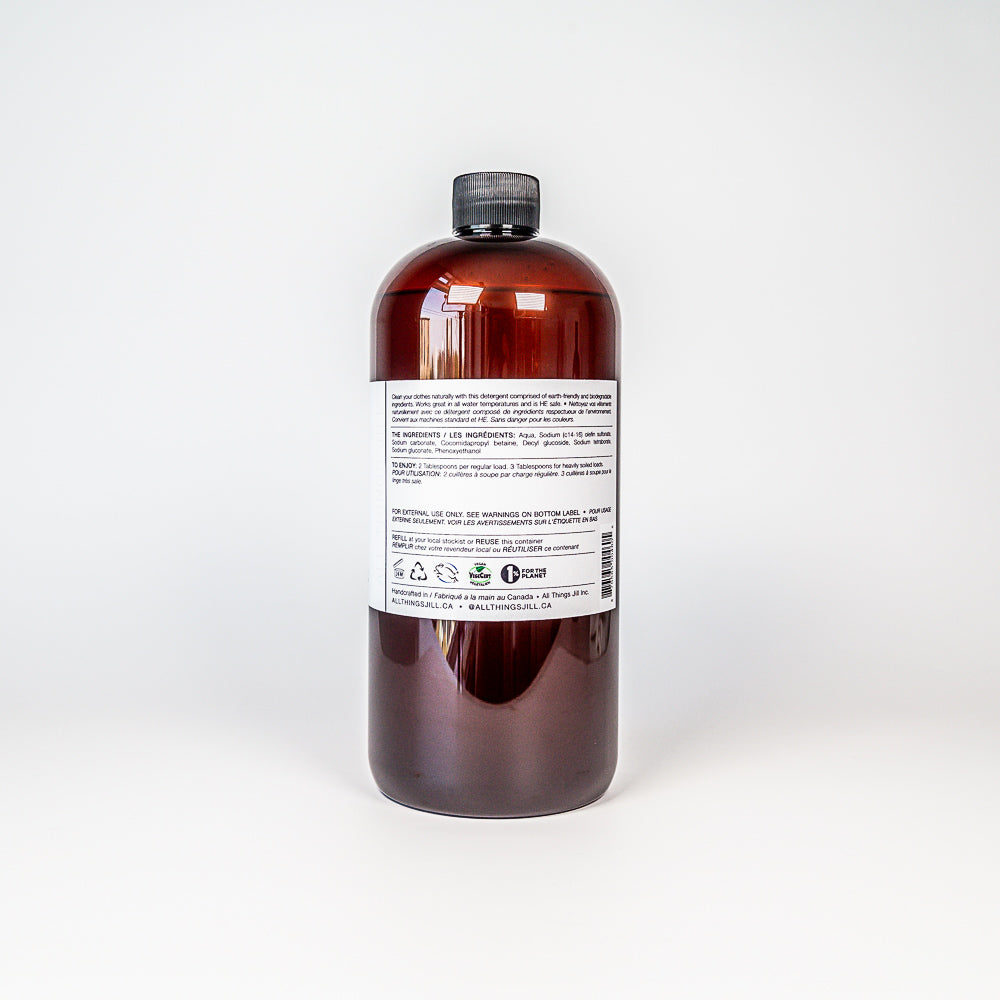 洗衣液｜Unscented 背面標籤及成分圖
