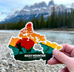 Rocky Mountain Dog Canada Map 貼紙 產品細節圖 2