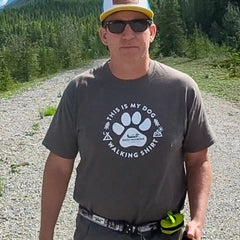Rocky Mountain Dog Grey Men's Dog Walking T｜Shirt 狗狗用品 產品細節圖 2