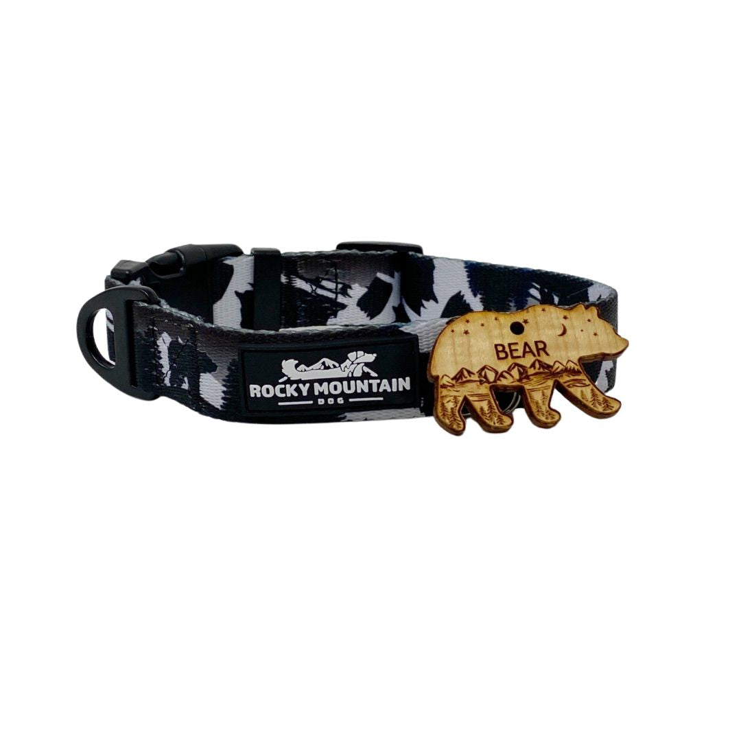 Rocky Mountain Dog Personalized Wooden Shape Dog 寵物名牌s 產品細節圖 3