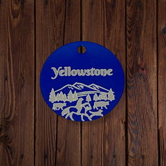 Rocky Mountain Dog Personalized Aluminum Dog 寵物名牌 1.5" 產品細節圖 3
