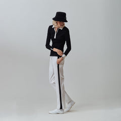 Tilley Preppy Pique 長袖 Stripe Placket Polo 恤 產品細節圖 3