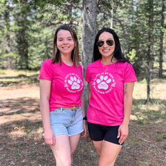 Rocky Mountain Dog Pink Women's Dog Walking T｜Shirt 狗狗用品 產品細節圖 3