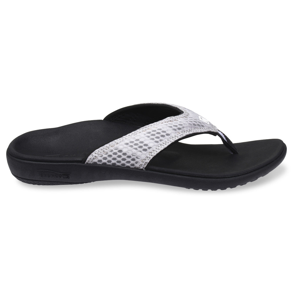 Spenco 女裝 Yumi Breeze - Black/Silver 舒適涼鞋 產品圖片 4