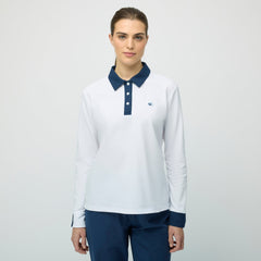 Tilley Preppy Pique 長袖 Stripe Placket Polo 恤 產品細節圖 4