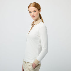 Tilley Preppy Pique 長袖 Stripe Placket Polo 恤 產品細節圖 4