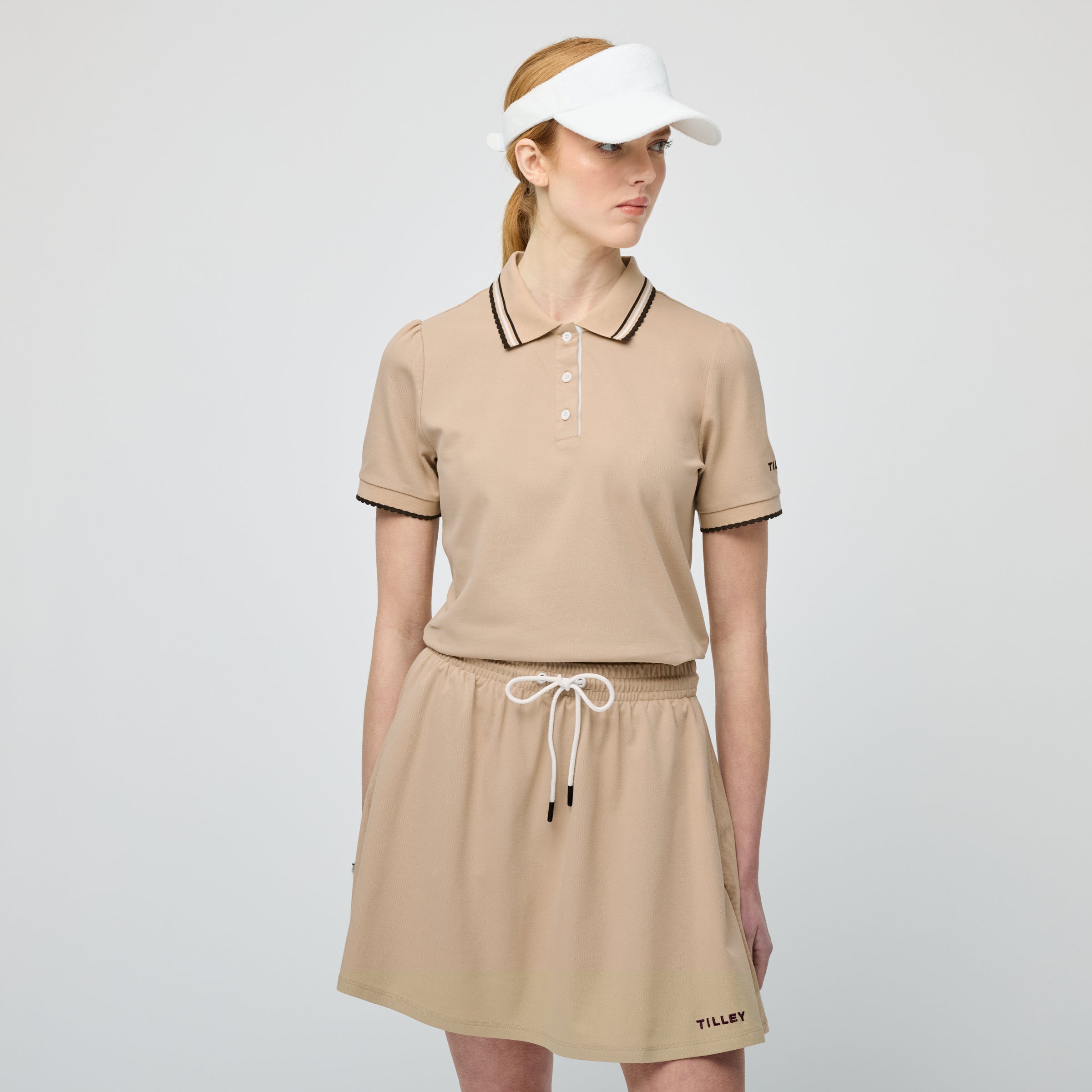 Tilley Preppy Pique Puff Sleeve Polo 恤 產品細節圖 4
