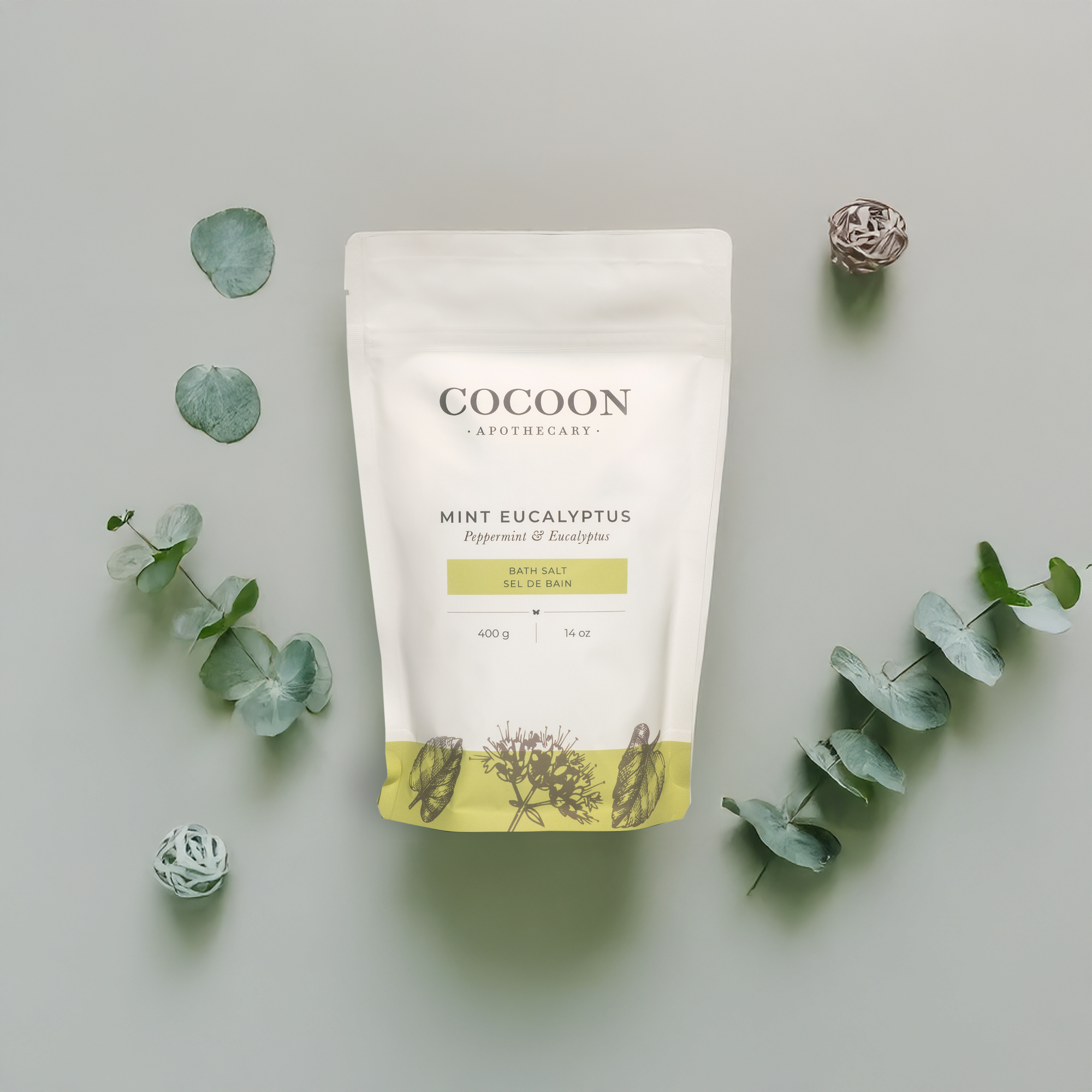 Cocoon Apothecary Mint Eucalyptus 浴鹽s 產品細節圖 4