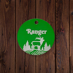 Rocky Mountain Dog Personalized Aluminum Dog 寵物名牌 1.5" 產品細節圖 5