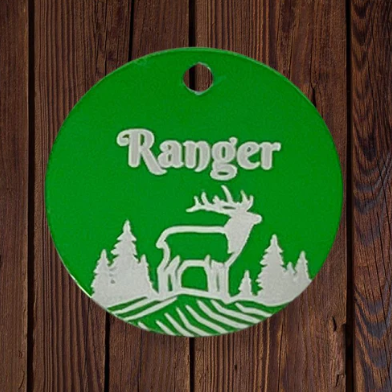 Rocky Mountain Dog Personalized Aluminum Dog 寵物名牌 1" 產品細節圖 5