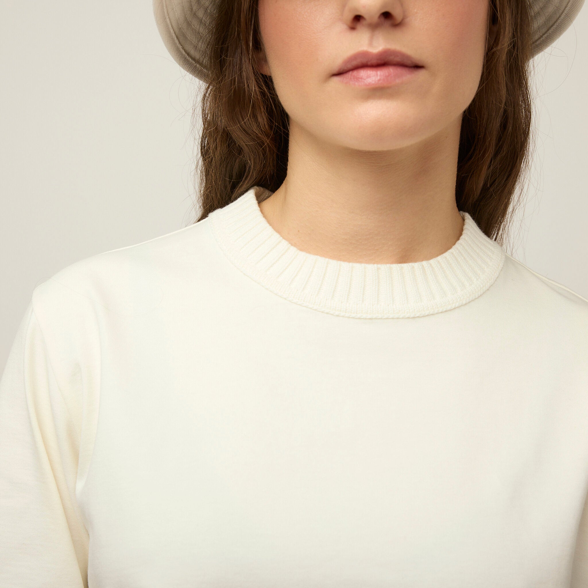 Tilley Rib Neckline Cropped T 恤 產品細節圖 5