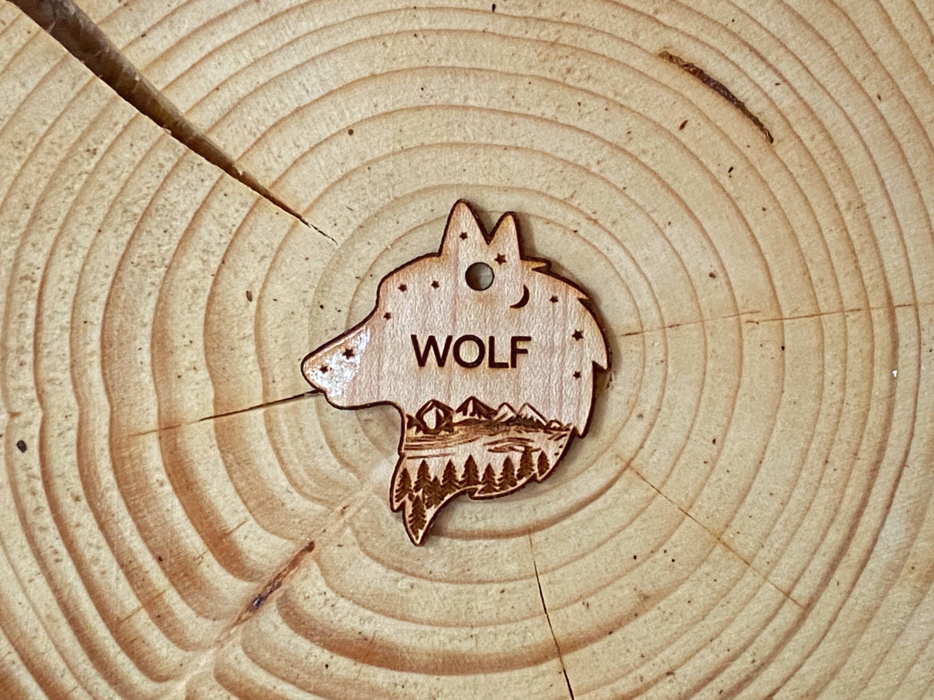 Rocky Mountain Dog Personalized Wooden Shape Dog 寵物名牌s 產品細節圖 6