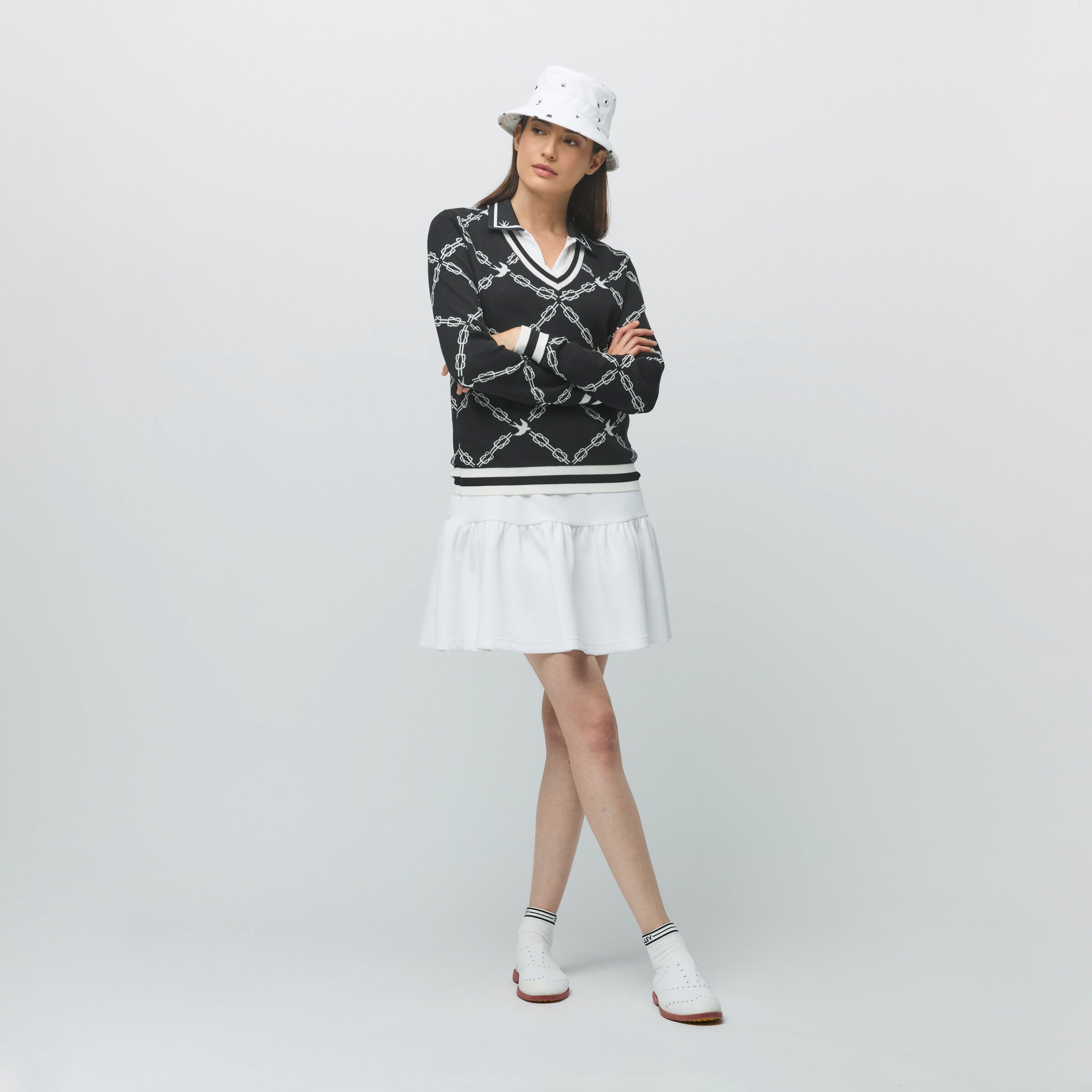 Tilley Birdie Links V 領 Jacquard 毛衣 產品細節圖 6