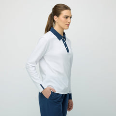 Tilley Preppy Pique 長袖 Stripe Placket Polo 恤 產品細節圖 6