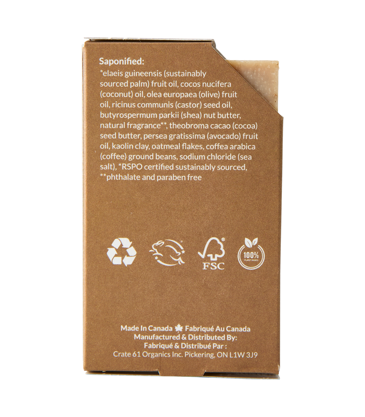 Crate 61 Organics Cocoa & Vanilla Espresso 手工皂 產品細節圖 7
