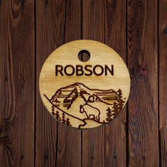 Rocky Mountain Dog Personalized Wooden Dog 寵物名牌 產品細節圖 7