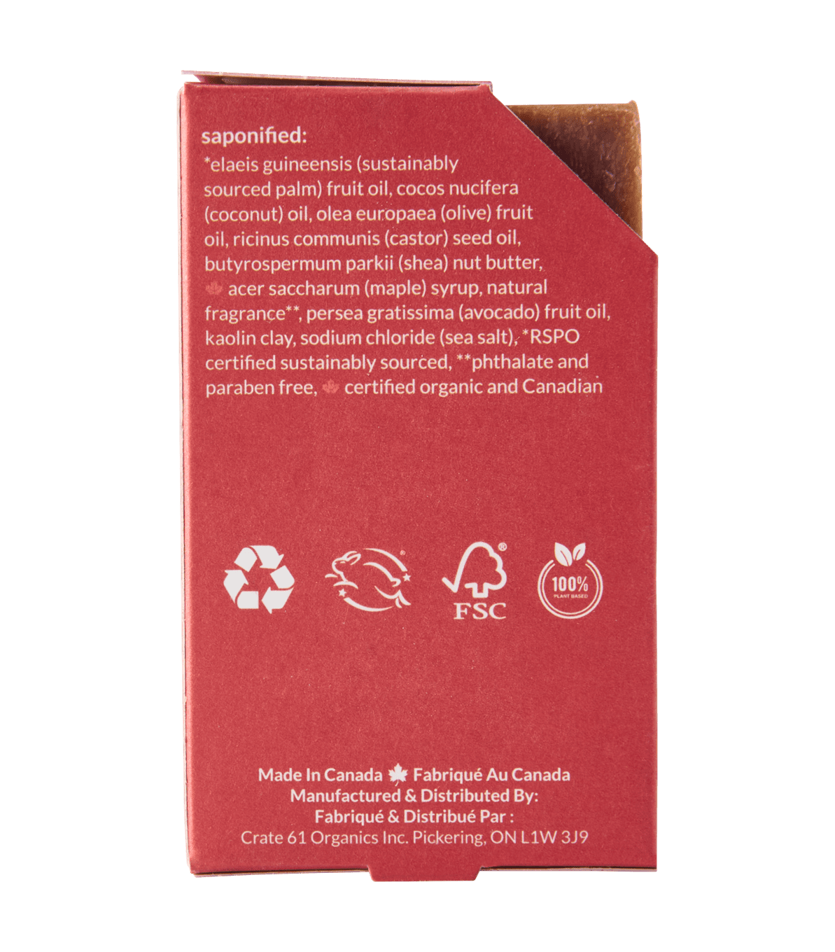 Crate 61 Organics Canadian Maple 手工皂 產品細節圖 7
