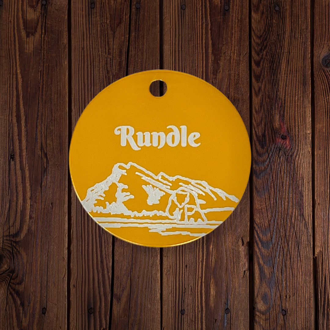 Rocky Mountain Dog Personalized Aluminum Dog 寵物名牌 1" 產品細節圖 8